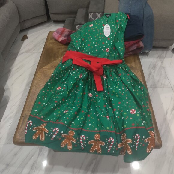 Unique Vintage Gingerbread Men dress size 2x (18) New - Picture 1 of 4